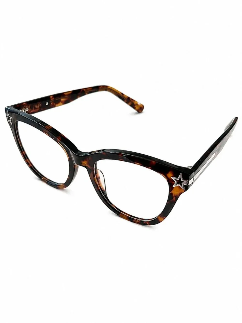 Tortoiseshell Eyeglass Frames with Star Accents 53-20-145